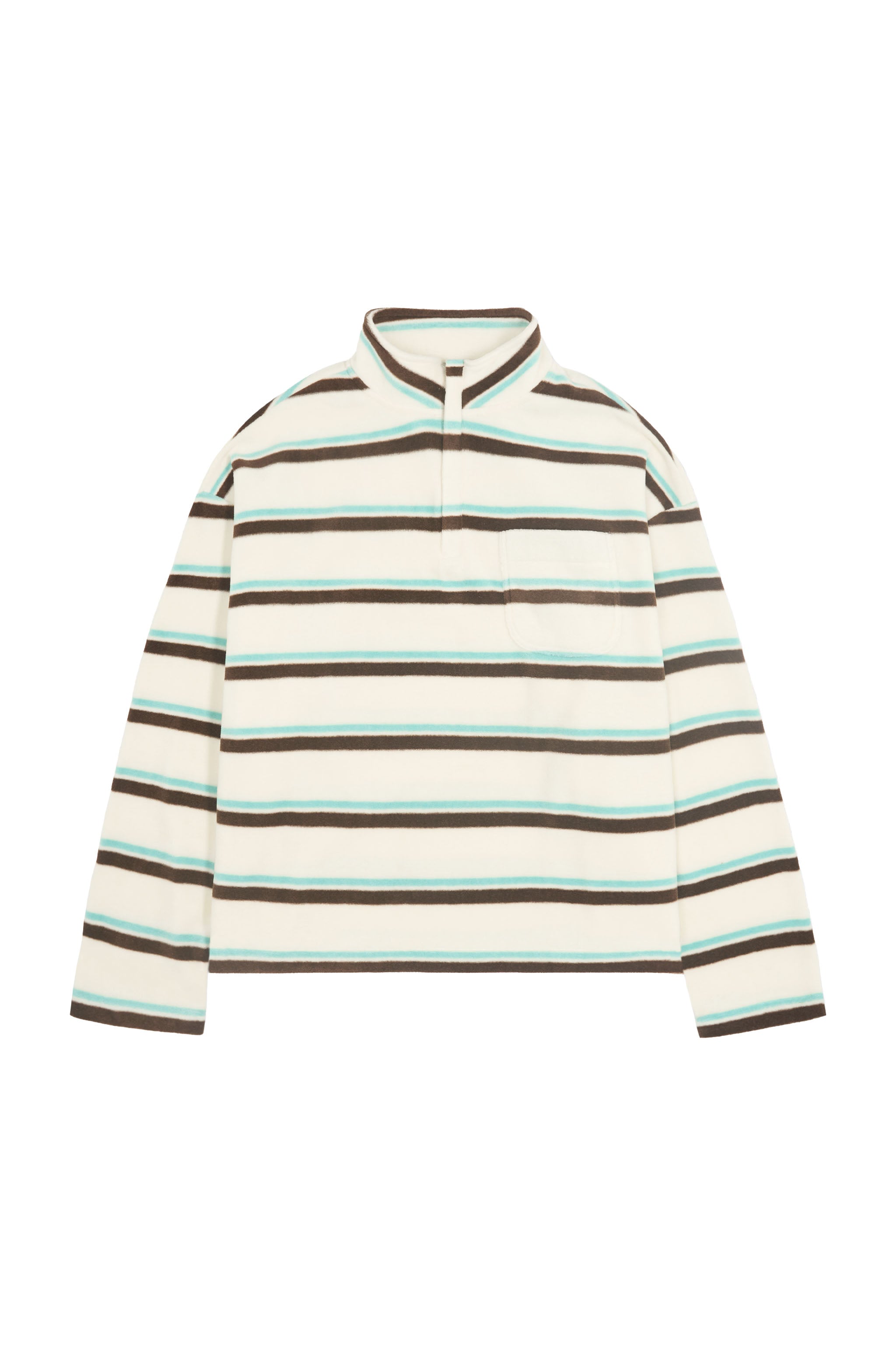 Benson Striped Zip Pullover Fleece